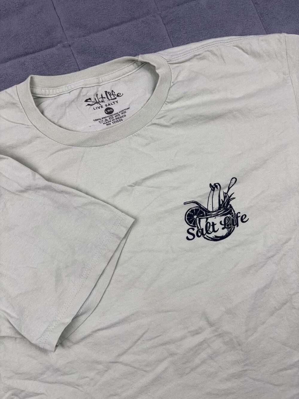 Salt Life On Salt Time Graphic T-Shirt Size Large
